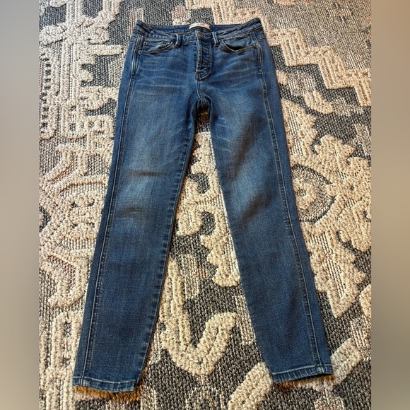 Free People Button Fly Skinny Jeans Womens Size 26 - Picture 1 of 4